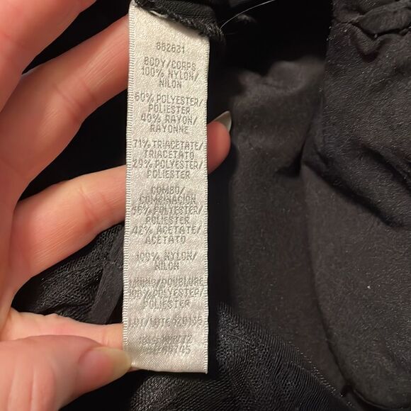 Theia Marisol Jumpsuit Sleeveless Sequin Black 4 - Picture 6 of 7